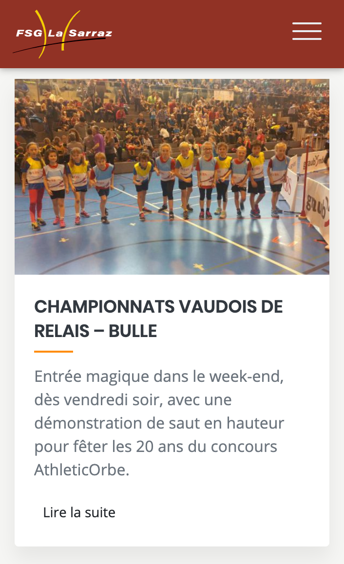 FSG LA SARRAZ - Article