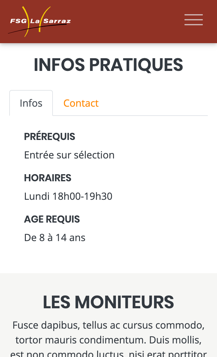 FSG LA SARRAZ - Groupe infos